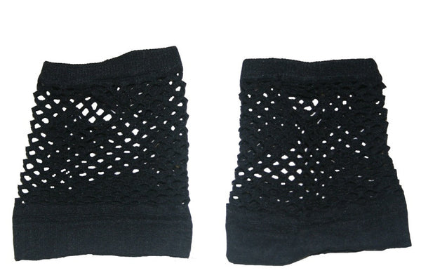 Black Fishnet Fingerless Gloves